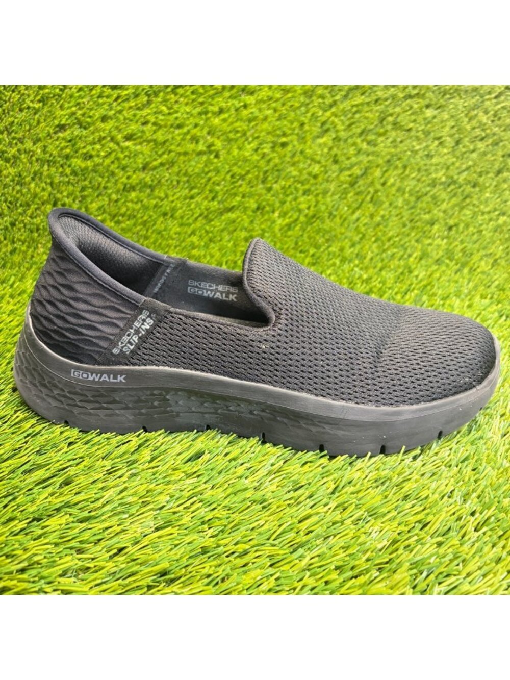 Skechers Go Walk Flex Relish Womens Size 10 Black Walking Slip-On Shoes Sneakers